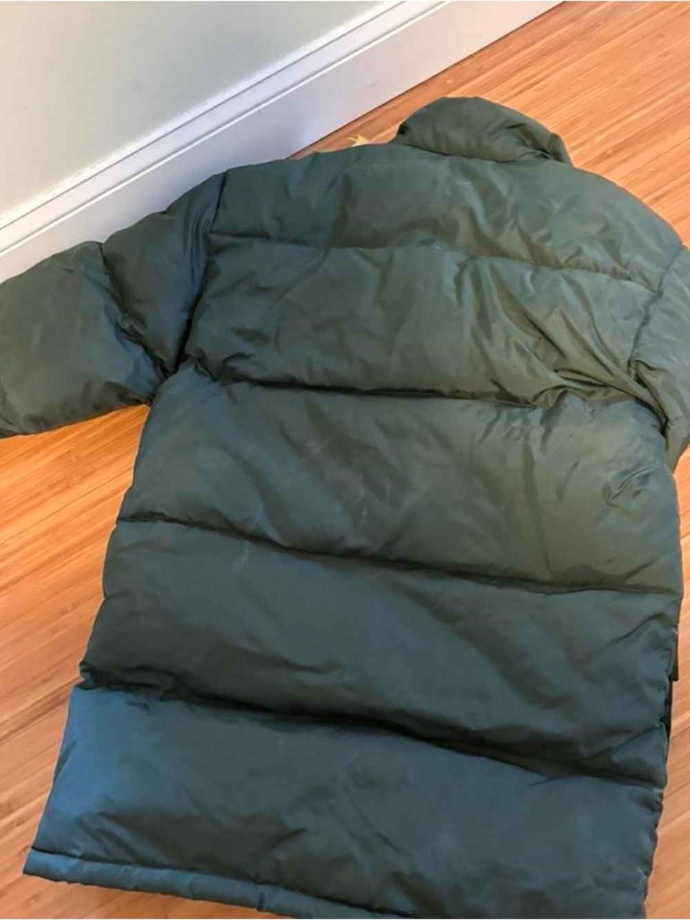 Dark out brook heavy 80s vintage Green Puffer Coat - Picture 3 of 6